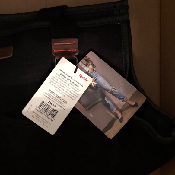 Reddy Canvas Dog Tote Carrier HEAVY DUTY with Built In Poop Bag Compartment NWT - Picture 5 of 9